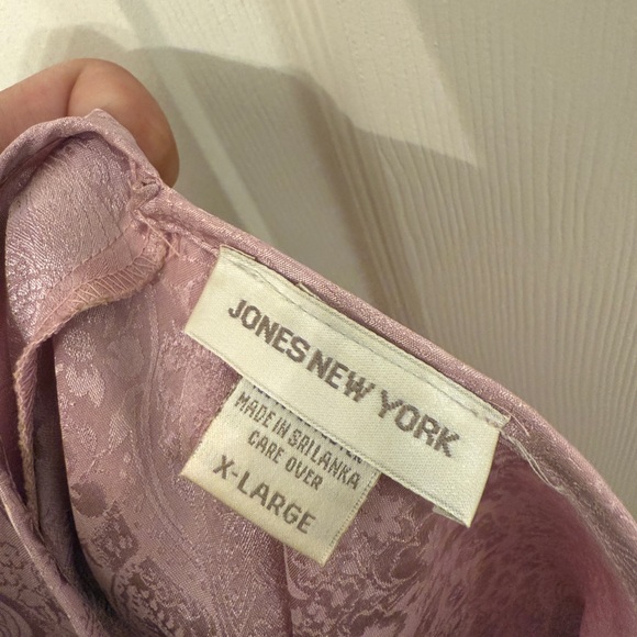 Jones New York Blush Pink Patterned Top - Picture 4 of 5